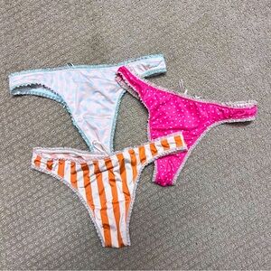 3 Victoria’s Secret Sexy Little Things Thongs (like new)